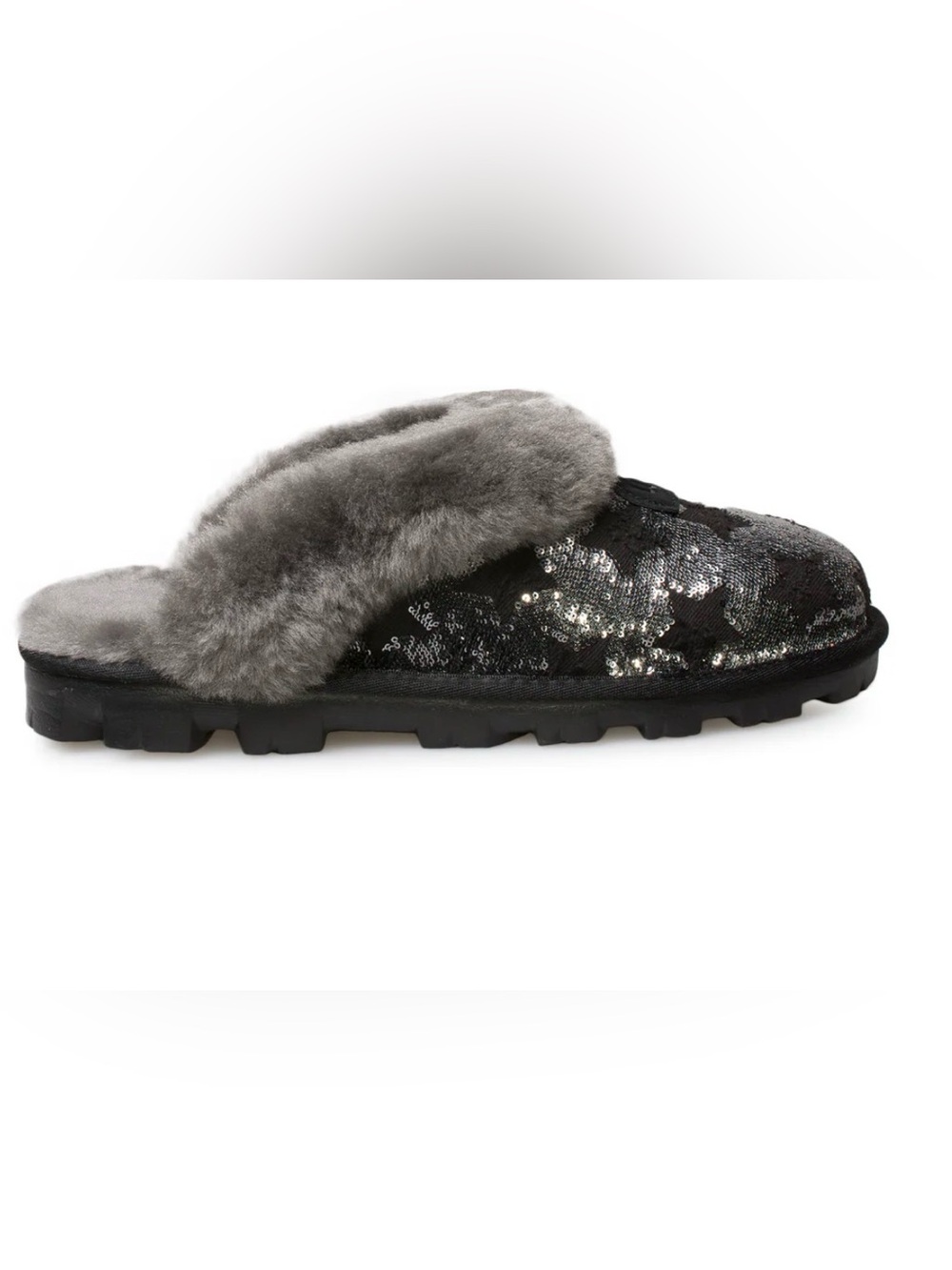 These are UGG Coquette Sequin Stars slippers